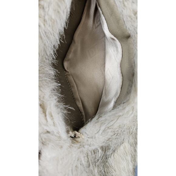 Vintage D'ESPRIT Dubrowsky & Perlbinder Faux Fur Wool Coat/Jacket Womens Size 14 - Picture 10 of 11